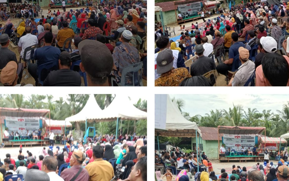 Kampanye Tatap Muka H. Bistamam – Jhony Charles di Dusun Pematang Kunyit Disambut Antusias Masyarakat