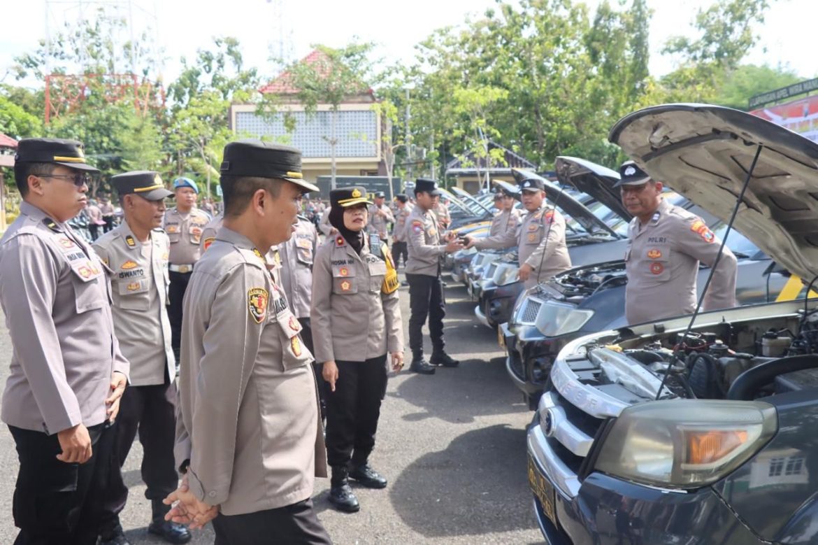 Menjelang Pilkada 2024, Birolog Polda Jatim Cek Ranmor dan Almatsus Dinas Polres Sampang