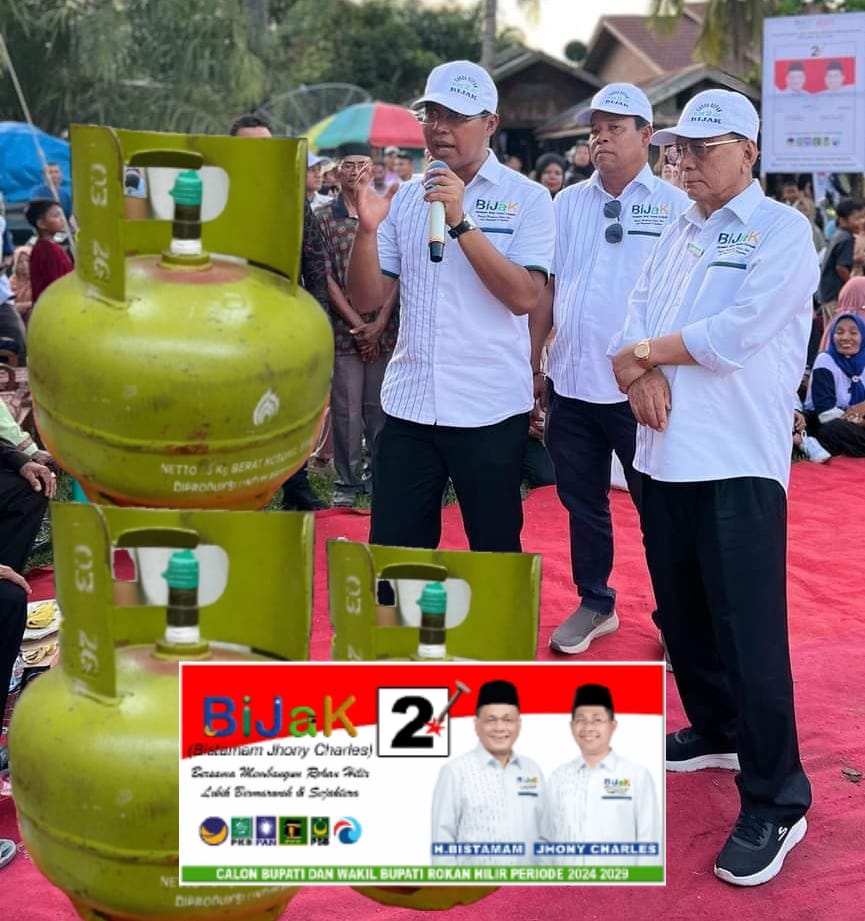 Pasangan H. Bistamam dan Jhony Charles Berkomitmen Normalisasi Harga Gas Elpiji 3 Kg Sesuai HET Rp. 18.000