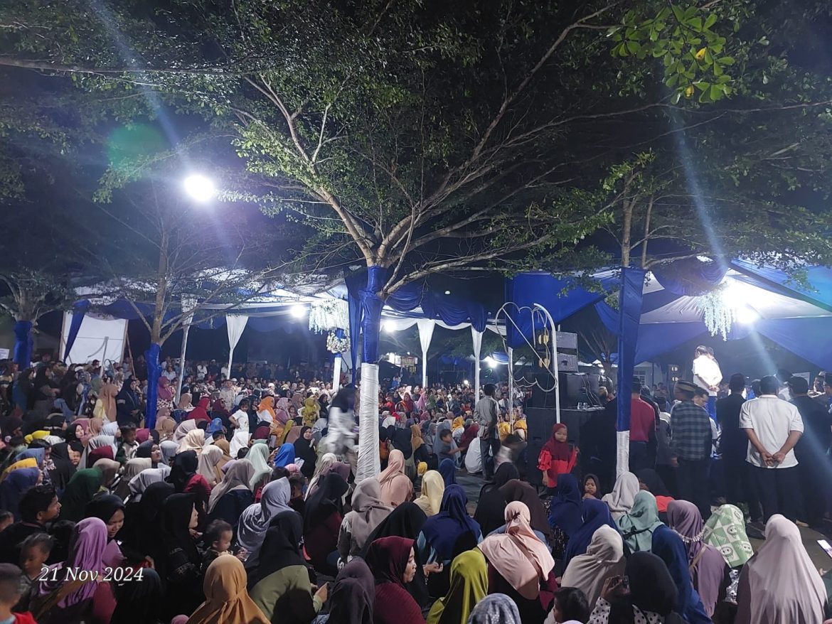 Ribuan Masyarakat Tumpah Ruah Hadiri Kampanye Paslon BIJAK di Kepenghuluan .Sei.Kubu Hulu Kec.Kubu