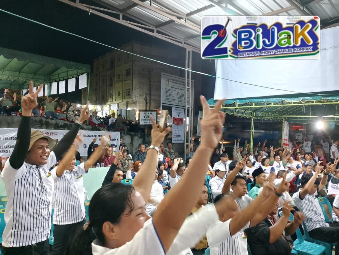 Sangat Meriah Kampanye Dialogis Paslon Bupati Rohil, H. Bistamam-Jhonny Charles di Bagan Sinembah