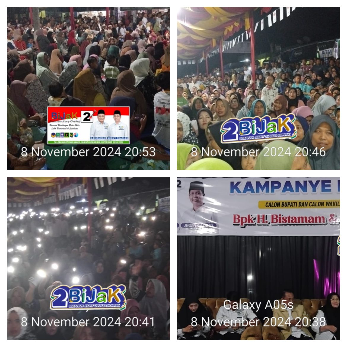 Sukses Menarik Perhatian Ribuan Warga Kampanye Dialogis Pasangan BIJAK, H. Bistamam dan Jhony Charles di Tanah Putih Tanjung Melawan Rohil