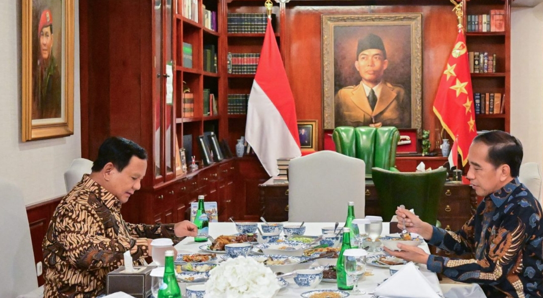 Presiden Prabowo Makan Malam Bersama Presiden ke-7 RI Jokowi di Kertanegara