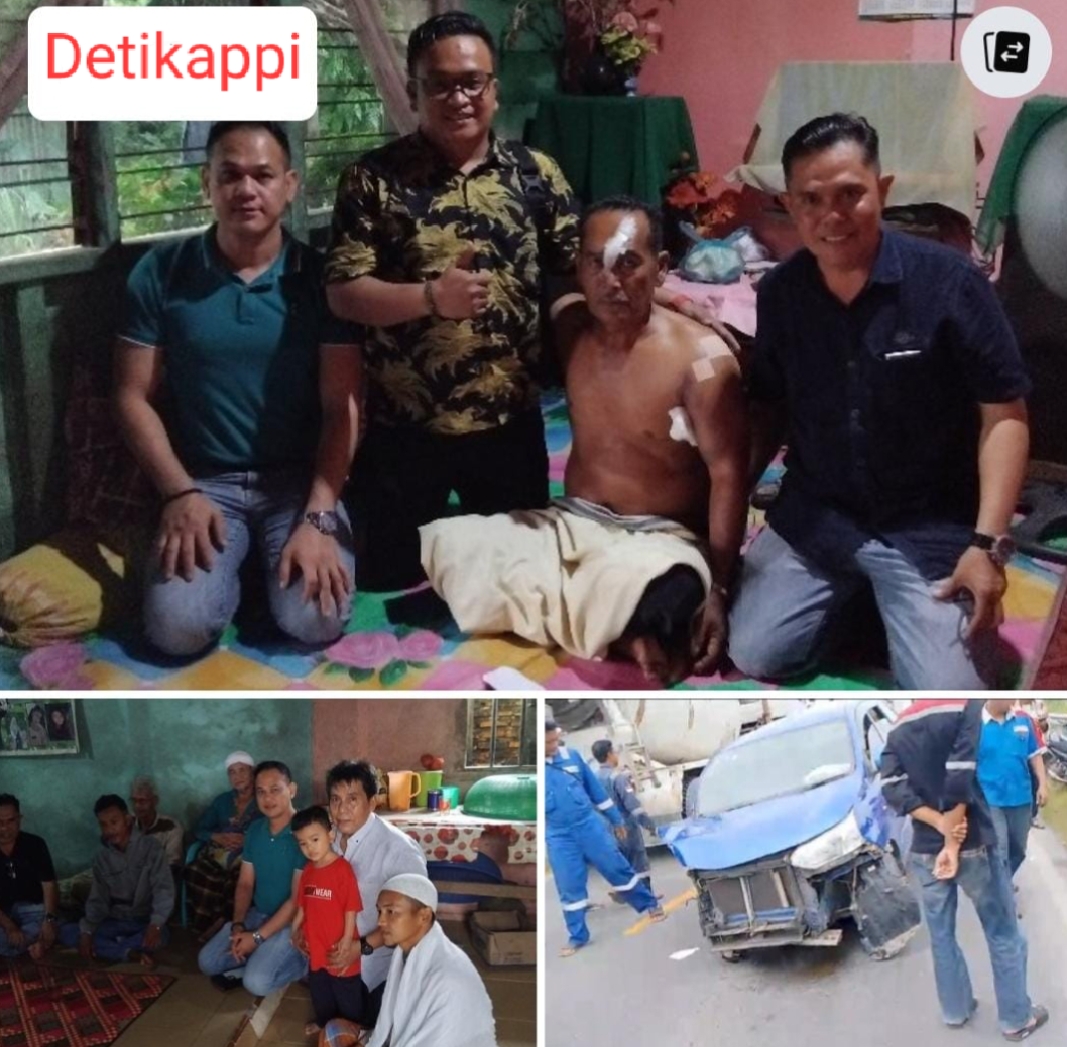 Tim Jhony Charles BBA,MBA Jenguk Korban Kecelakaan di Rantau Bais, Berikan Bantuan dan Dukungan