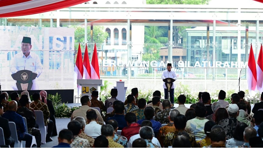 Resmikan Terowongan Silaturahim, Presiden Prabowo: Simbol Kerukunan Antarumat Beragama