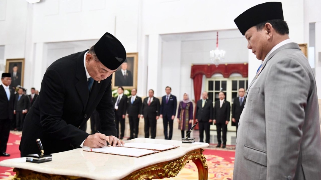 Presiden Prabowo Lantik Ketua Harian dan Sekretaris Dewan Pertahanan Nasional