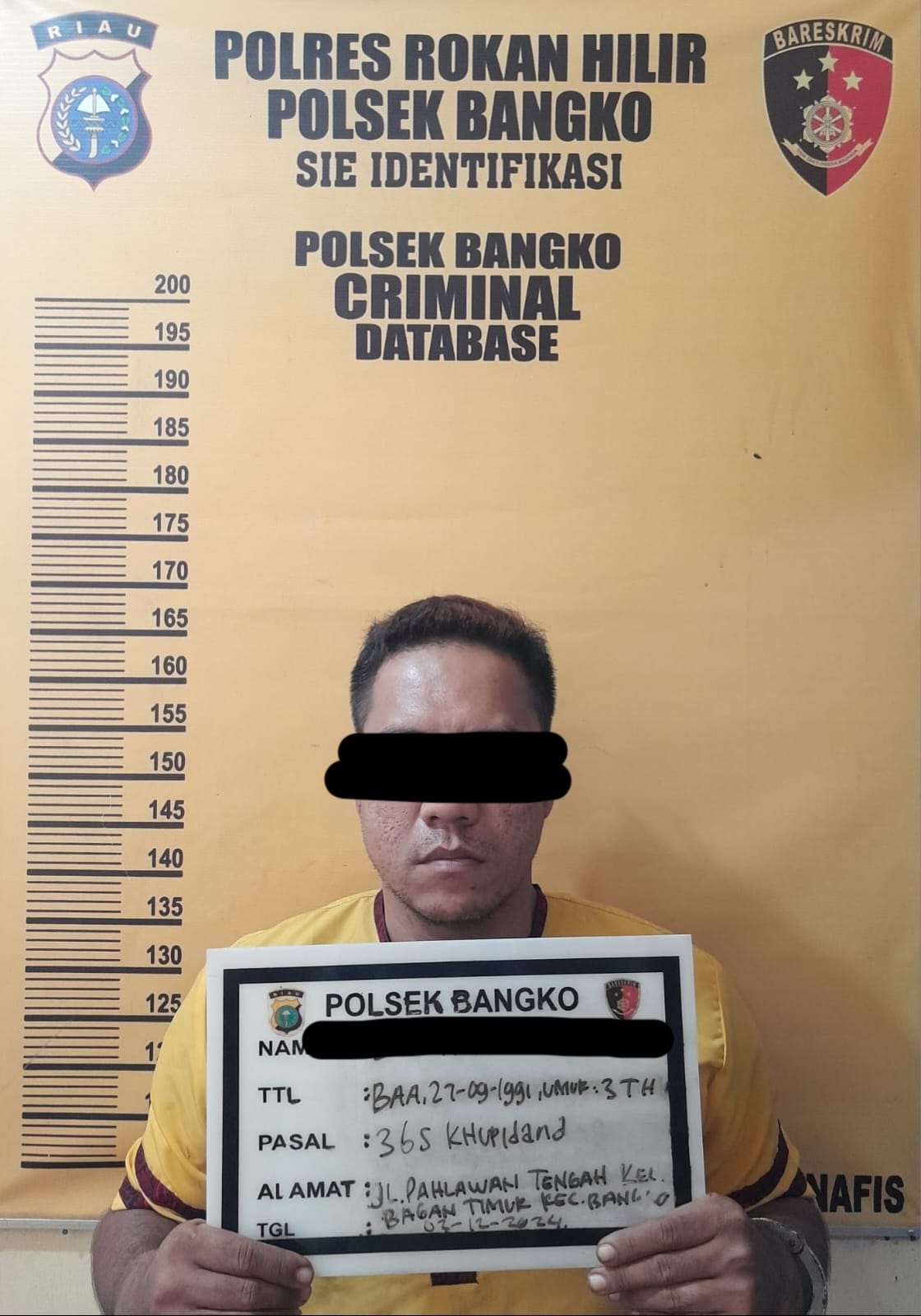 *Pelaku Rampok Tas Sandang Korban dengan Kekerasan di Bagan Siapi-api, Berhasil Diringkus Unit Reskrim Polsek Bangko*
