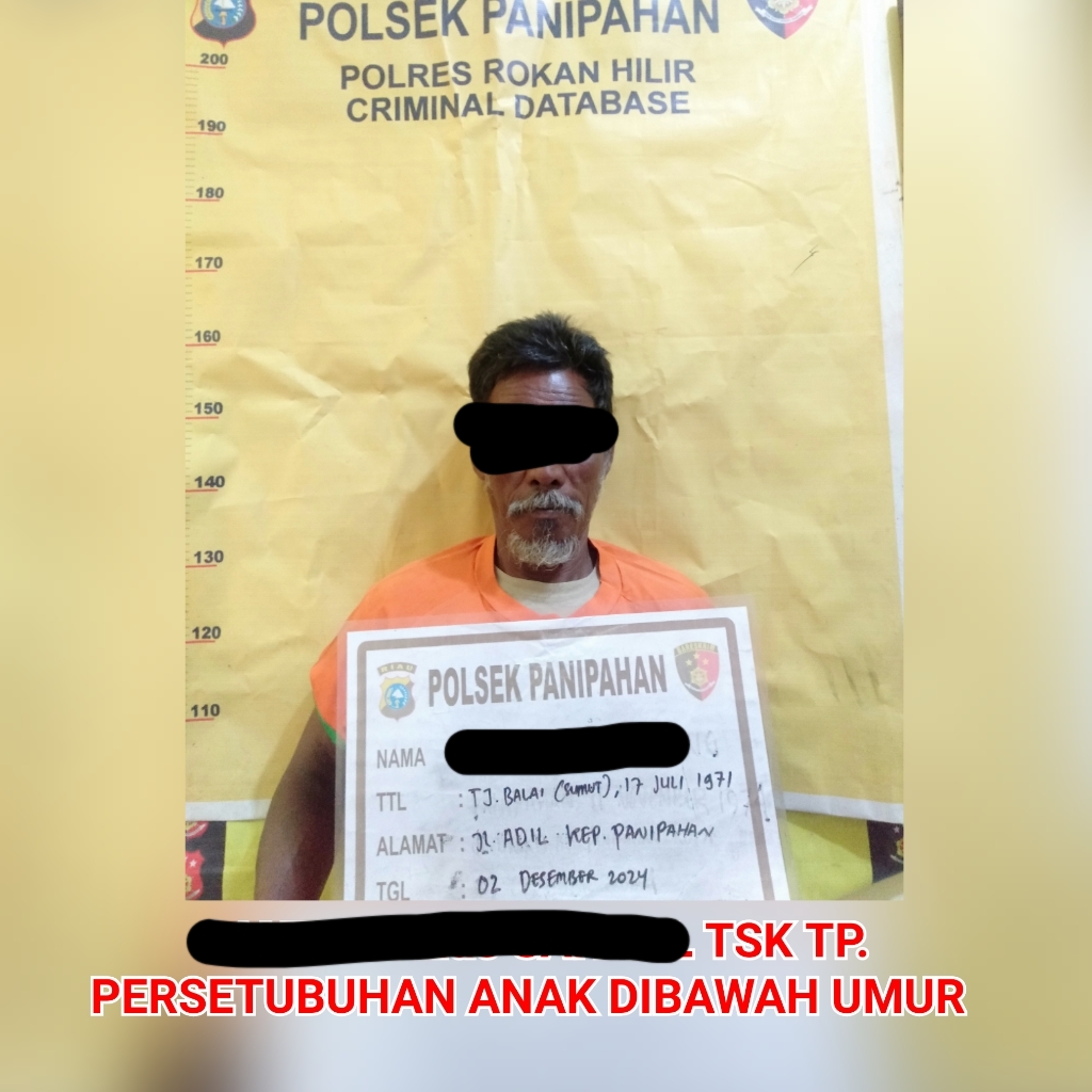 Beri Upah Rp 100 Ribu, Pria Setengah Abad di Palika Setubuhi Anak Tetangga Masih Dibawah Umur 