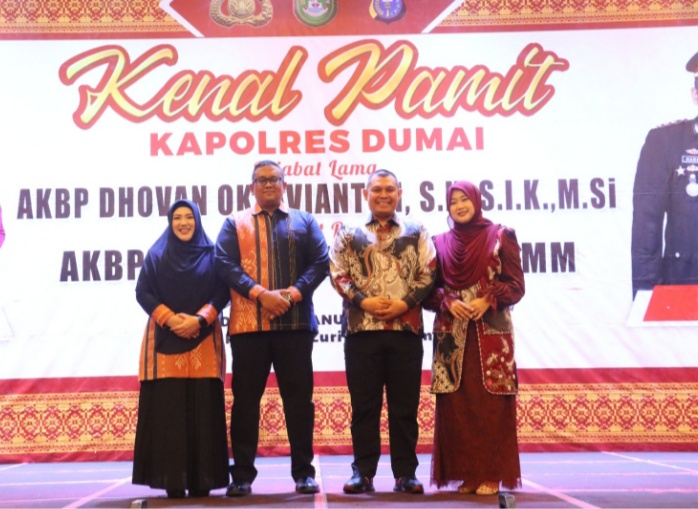 Kegiatan Kenal Pamit Kapolres Dumai di Sambut Dengan Hangat Oleh Walikota Dumai