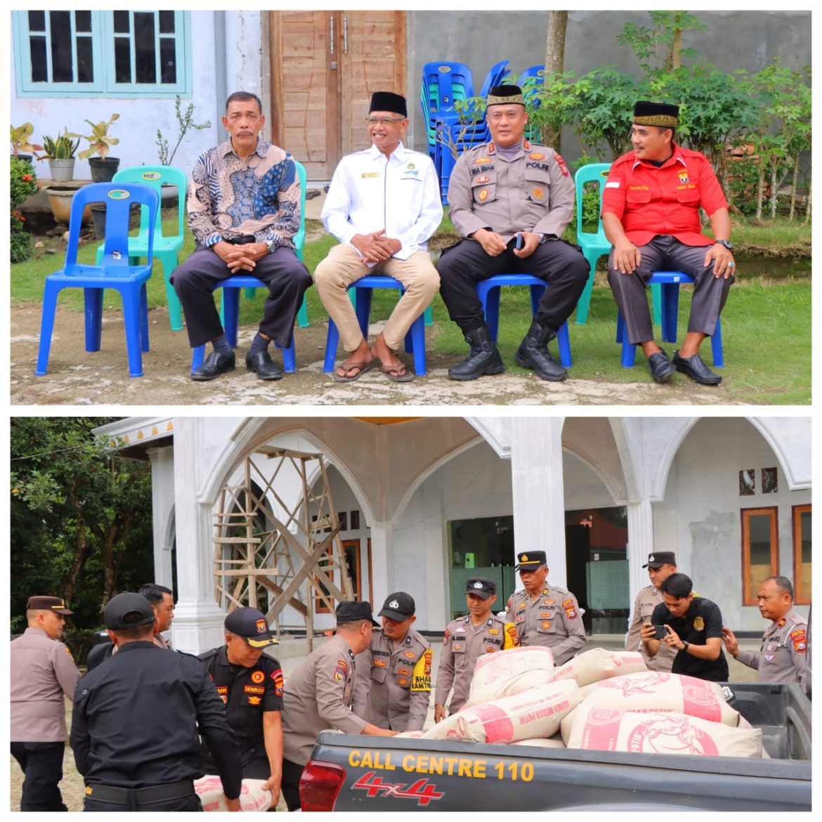 Kapolres Rohil Kunjungan ke Masjid Miftahul Jannah Kepenghuluan Gelora Bagan Sinembah