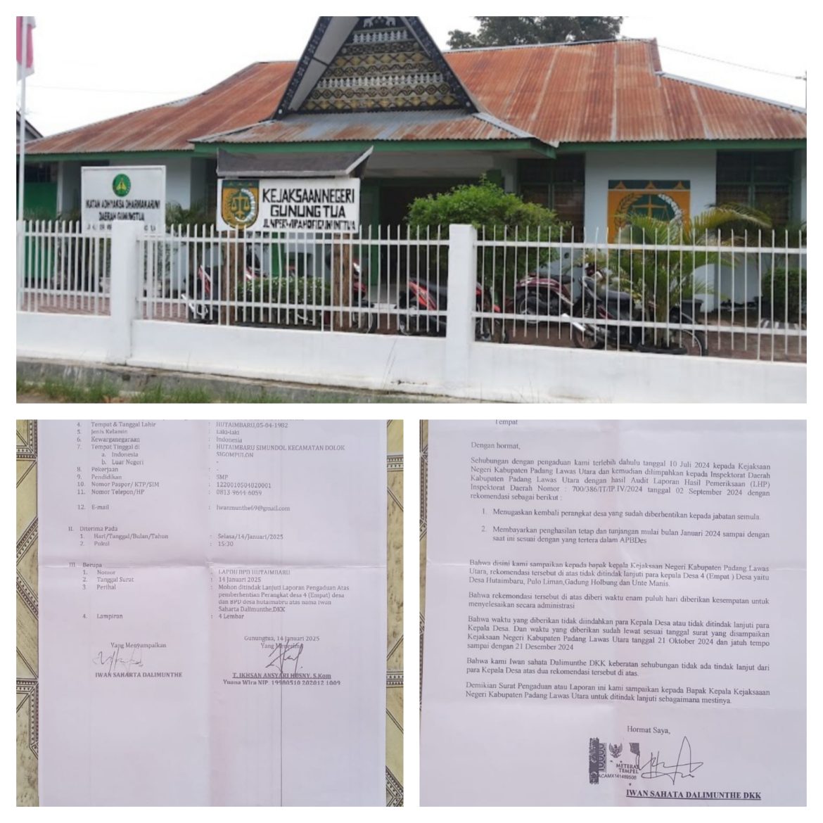 4 Kades Di Kecamatan Dolok Sigompulon Dilaporkan Kembali Ke Kejari Padang Lawas Utara
