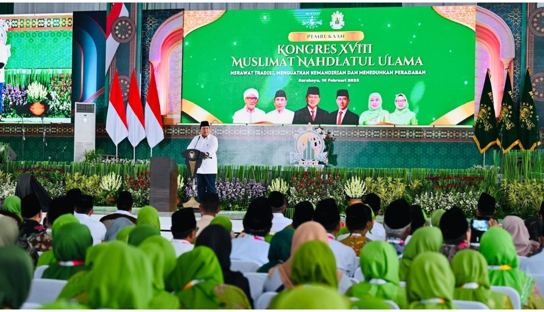 Dukung Peran Muslimat NU, Presiden Prabowo Soroti Isu Lingkungan, Kemiskinan, dan Kesehatan