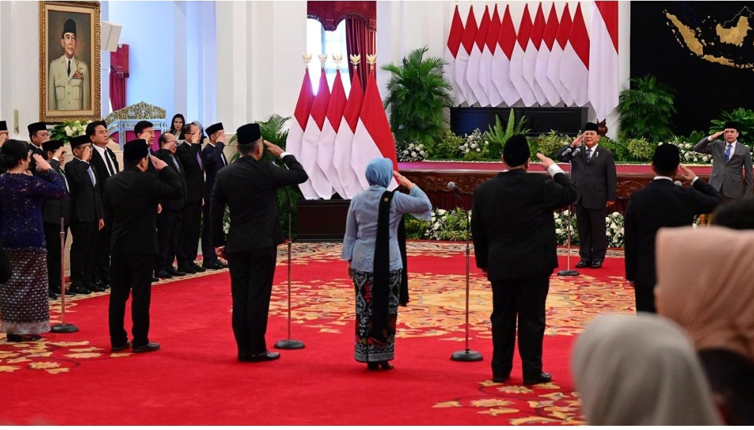 Presiden Prabowo Lantik Kepala dan Wakil Kepala Badan di Istana Negara