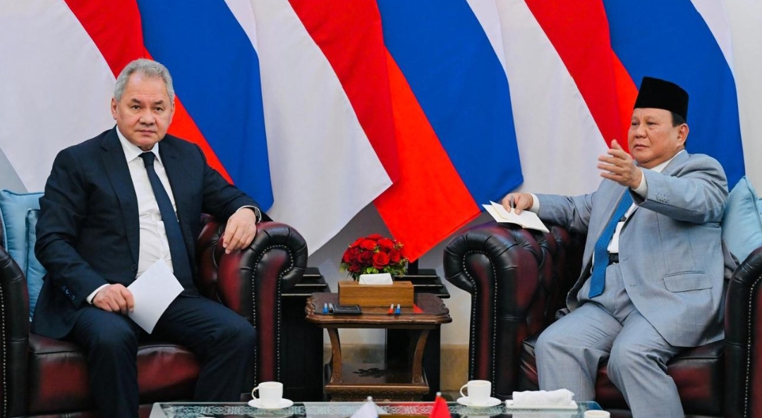 Presiden Prabowo Subianto Terima Kunjungan Kehormatan Sekretaris Dewan Keamanan Federasi Rusia di Istana Merdeka