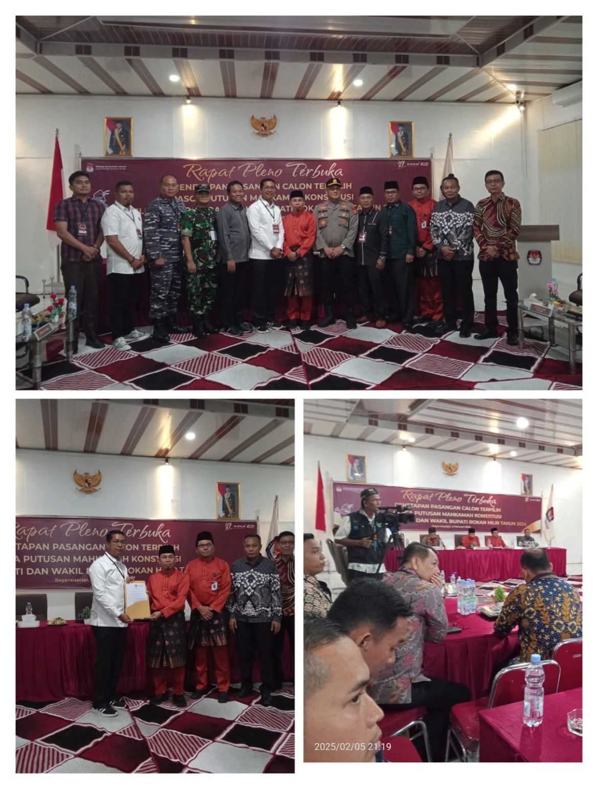 KPU Rohil Laksanakan Rapat Pleno Penetapan Paslon Pemenang Pilkada Rohil 2024