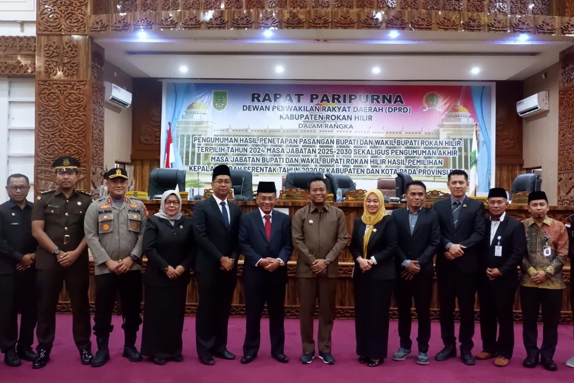 DPRD Rokan Hilir Umumkan H. Bistamam dan Jhony Charles sebagai Bupati dan Wakil Bupati Terpilih Masa Jabatan 2025-2030