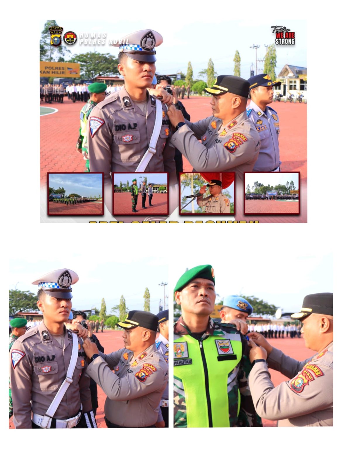 Wakili Kapolres, Wakapolres Kompol Rikky Operiady Pimpin Apel Gelar Pasukan Ops LK 2025 Polres Rohil 