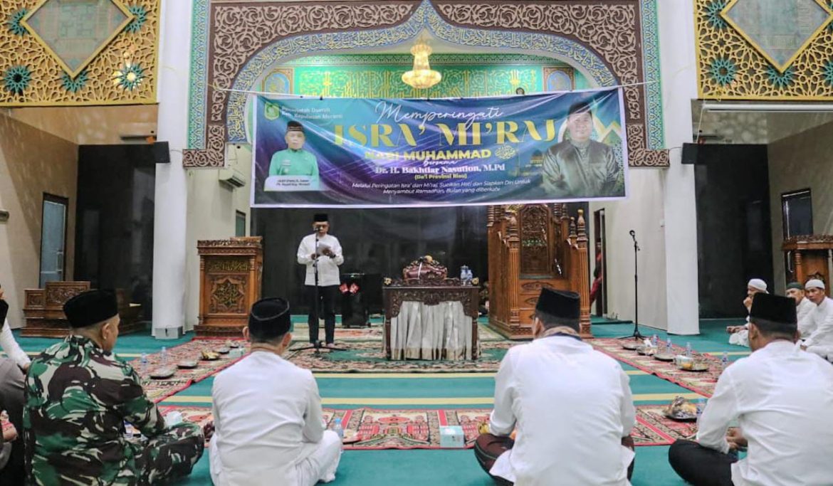 *Pemkab Meranti Gelar Peringatan Isra’ Wal Mi’raj di Masjid Agung Darul Ulum*