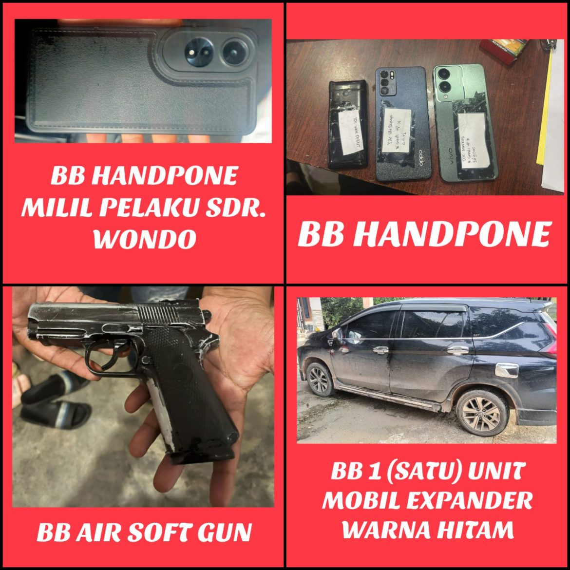 Di Back Up Tim Resmob Polda Riau, Polres Rokan Hilir Berhasil Ringkus 6 Pelaku Perampokan Bersenpi di BRILink