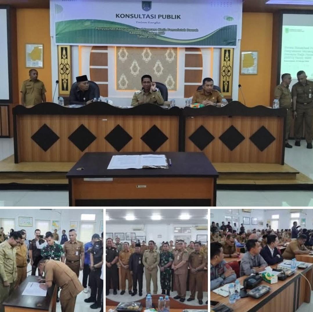Forum Konsultasi Publik Penyusunan Rancangan Awal RKPD Kabupaten Rokan Hilir Tahun 2026 Digelar