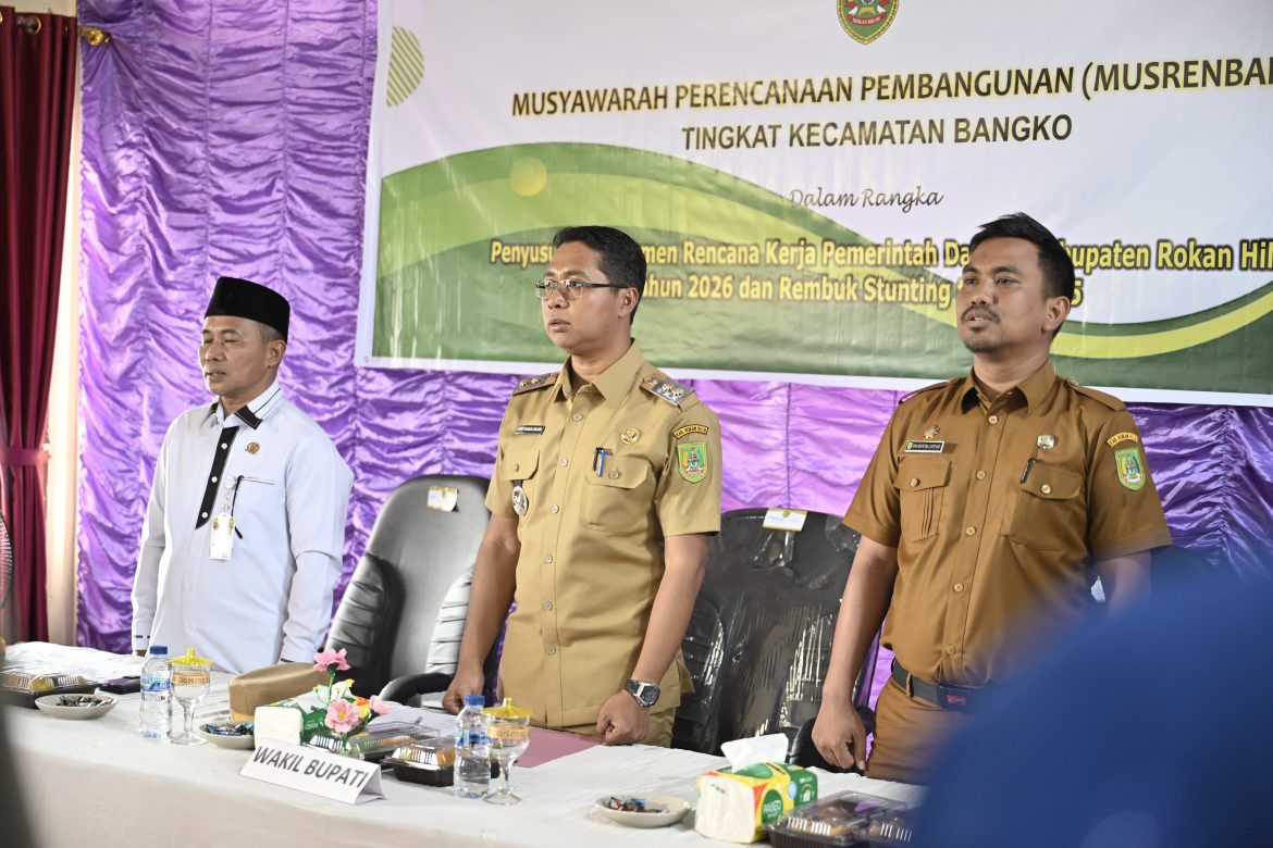 MUSRENBANG KECAMATAN BANGKO: WABUP ROHIL DORONG PRIORITAS PEMBANGUNAN AULA KANTOR CAMAT*