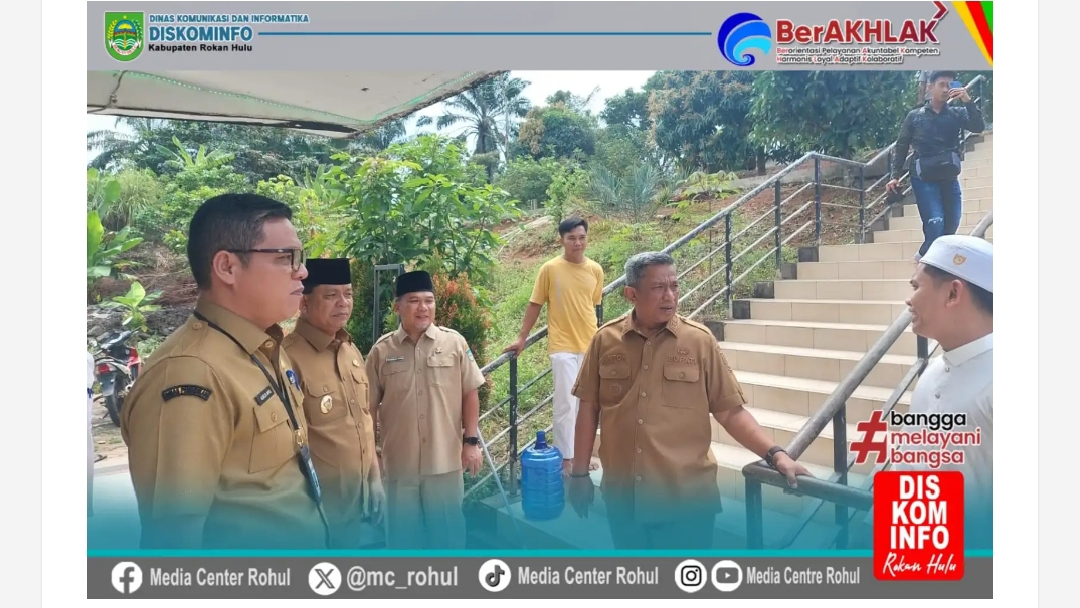Komitmen Wujudkan Janji Kampanye, Bupati dan Wabup Rohul Tinjau Islamic Center