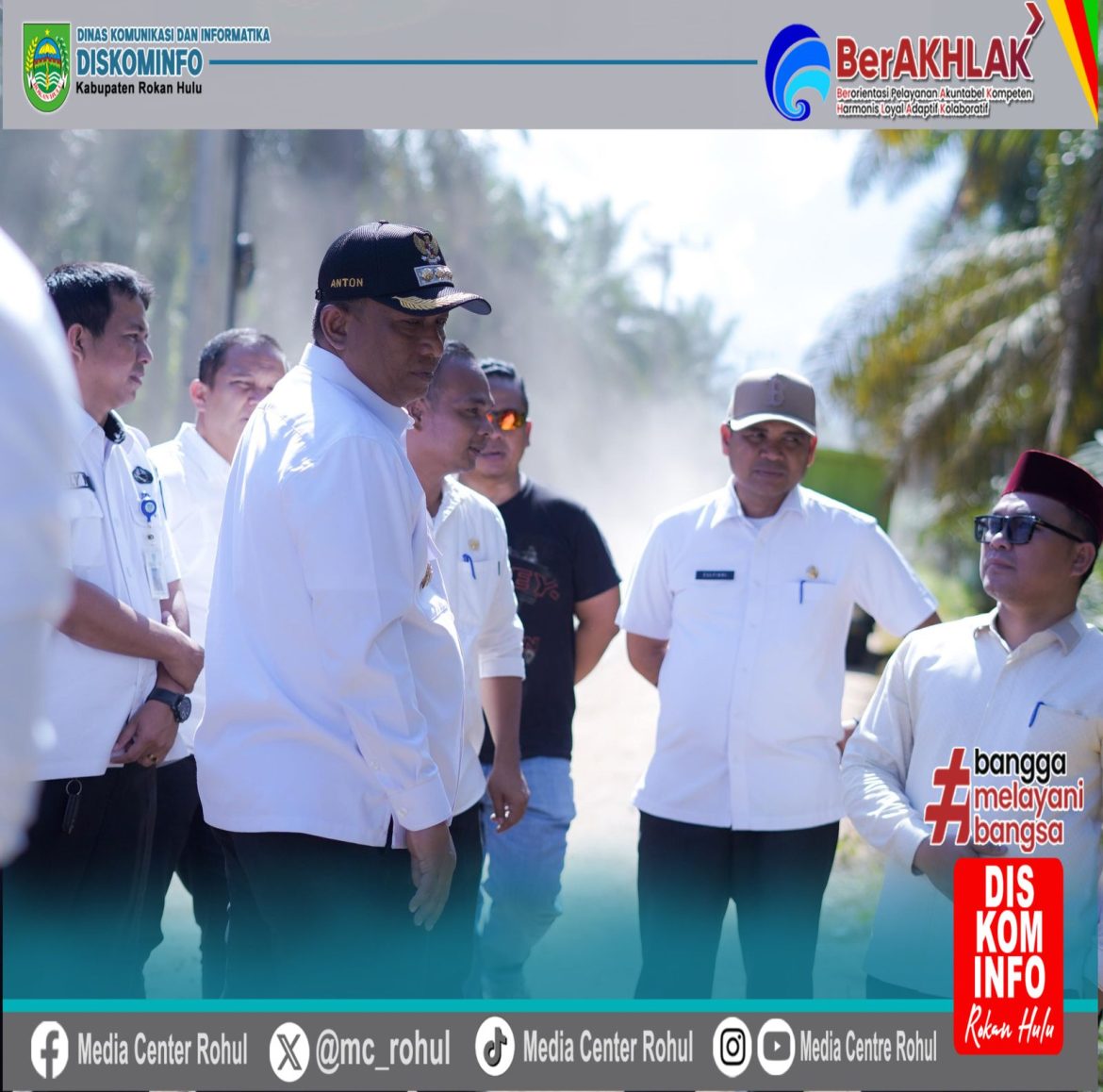*Bupati Rohul Anton S.T, MM Tinjau Perbaikan Jembatan Penghubung Di Kota Lama.*