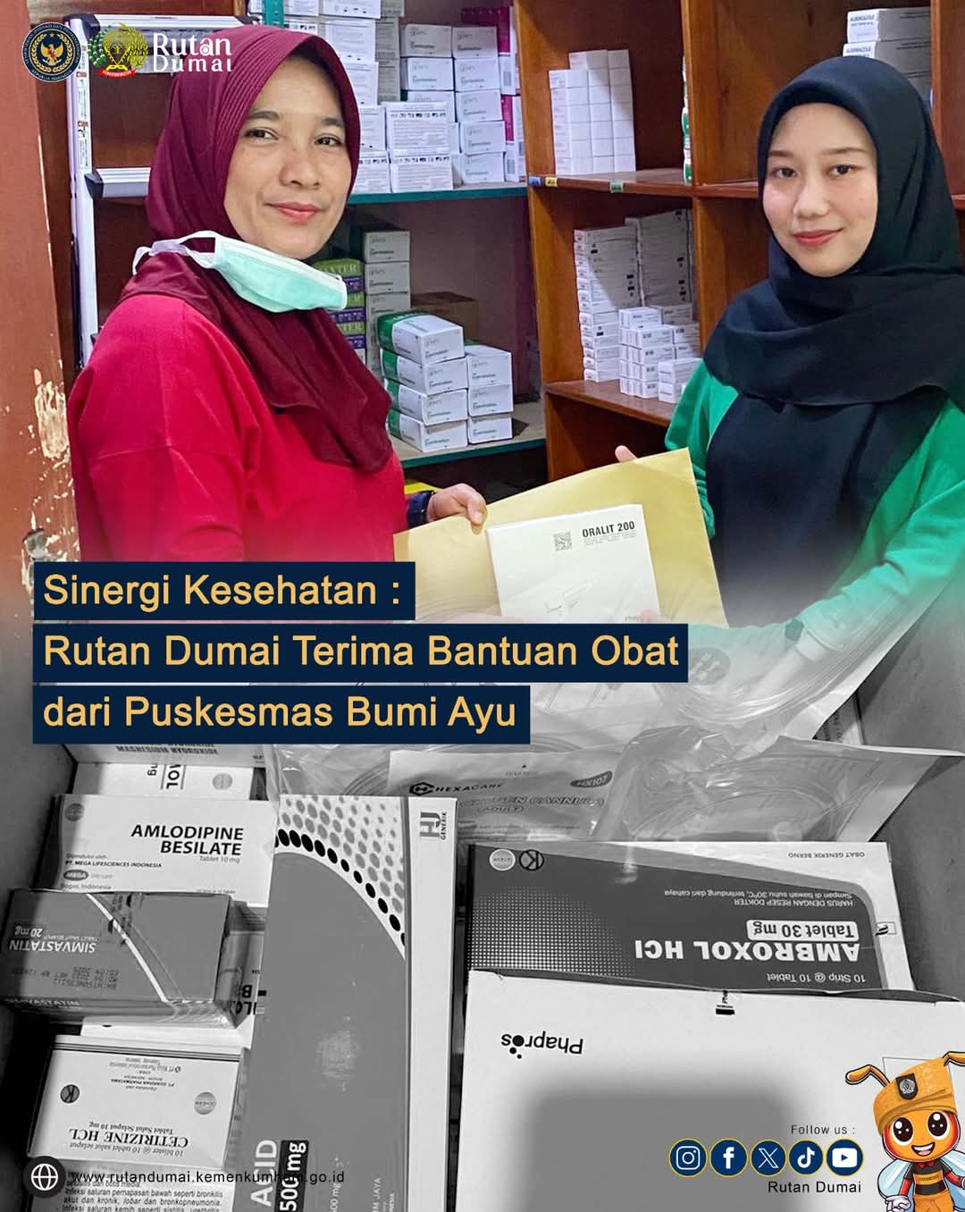 Dinas Kesehatan Kota Dumai Melalui Puskesmas Bumi Ayu Memberi Obat- Obatan Dukung Kesehatan Warga Binaan