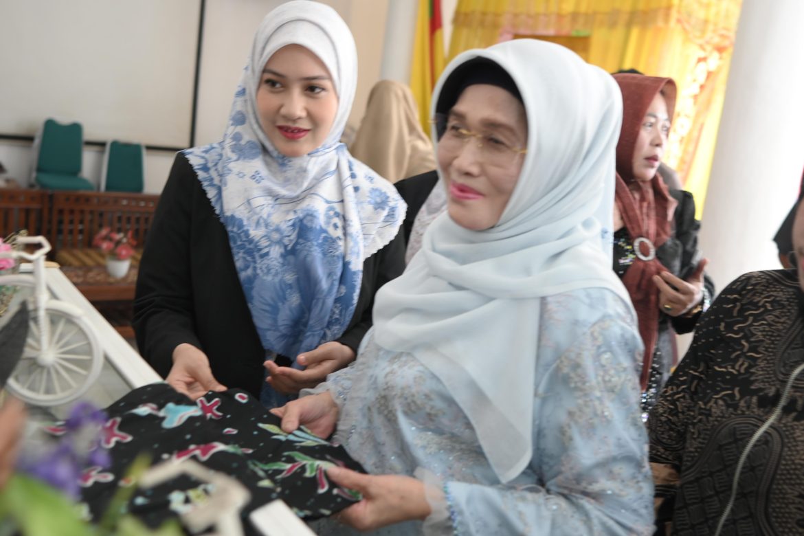 Ketua TP-PKK Hj Basyariah dan Wakil Ketua TP-PKK Rohil Indah Septiani Tinjau Kantor Dekranasda