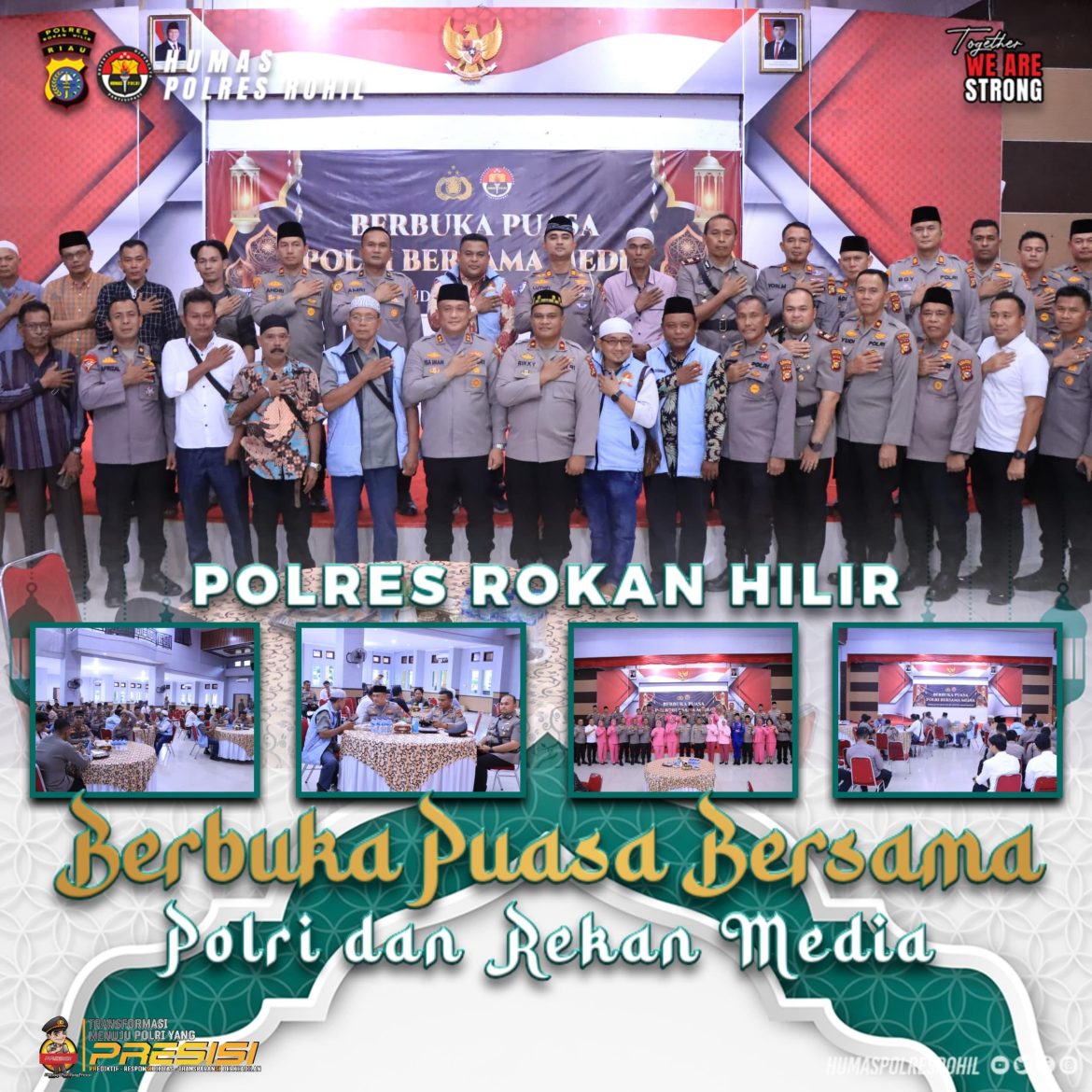 Perkuat Sinergi dengan Media, Polres Rokan Hilir Gelar Buka Bersama Ramadhan 1446. H