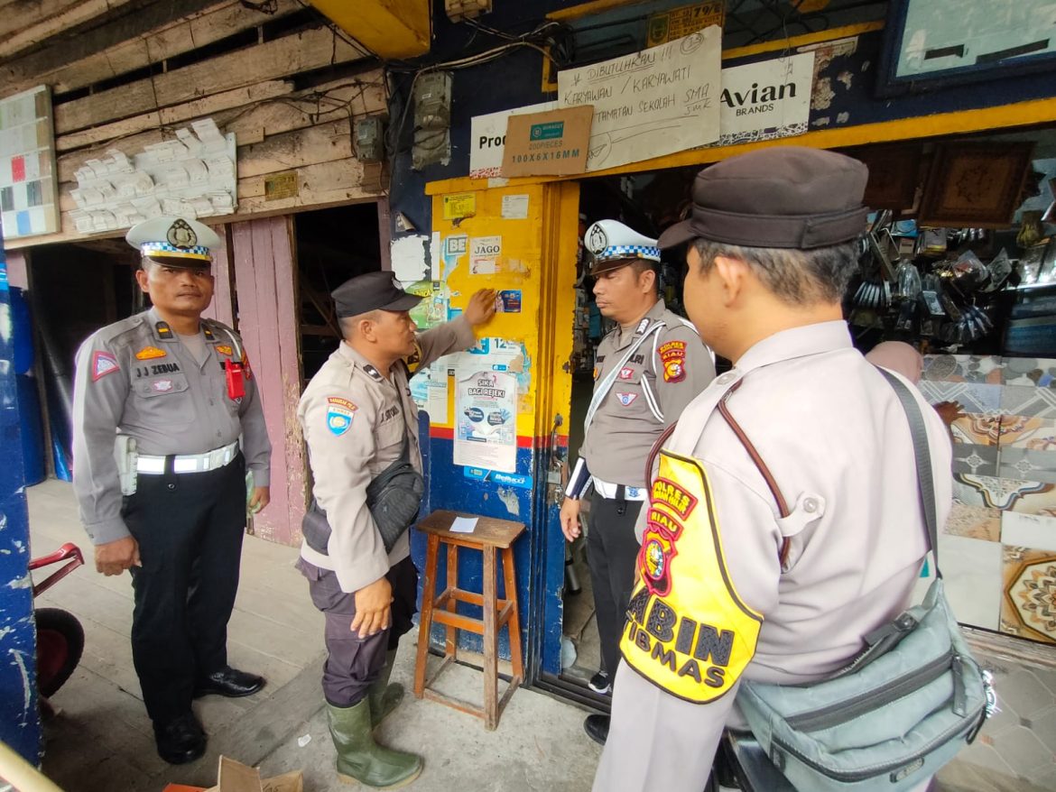Polsek Bangko Polres Rokan Hilir Beri Tips Mudik Aman Lebaran IdulFitri 2446. H. 