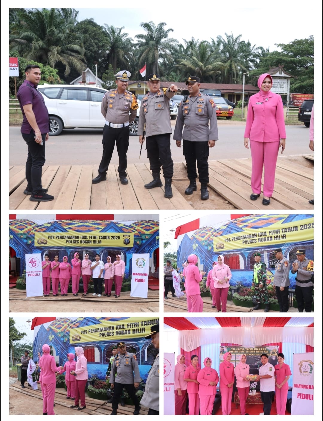 Senyumkan Warga Jelang IdulFitri 1446, Bhayangkari Polres Rohil Didampingi Kapolsek Tanah Putih Berikan Bansos di Ujung Tanjung 