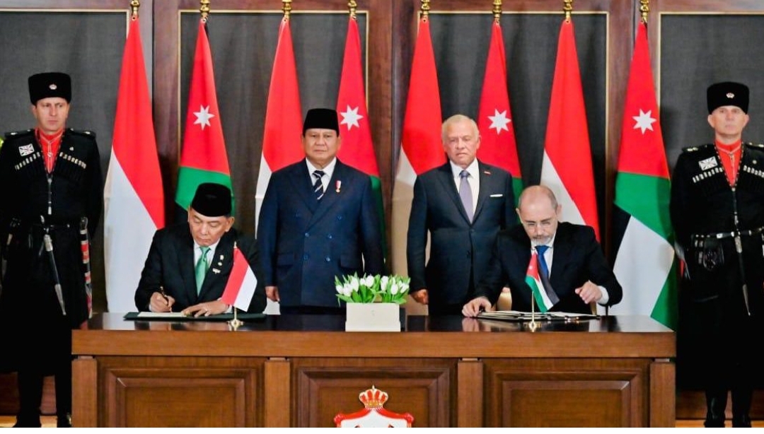 Presiden Prabowo dan Raja Abdullah II Saksikan Penandatanganan Empat MoU Strategis Indonesia–Yordania