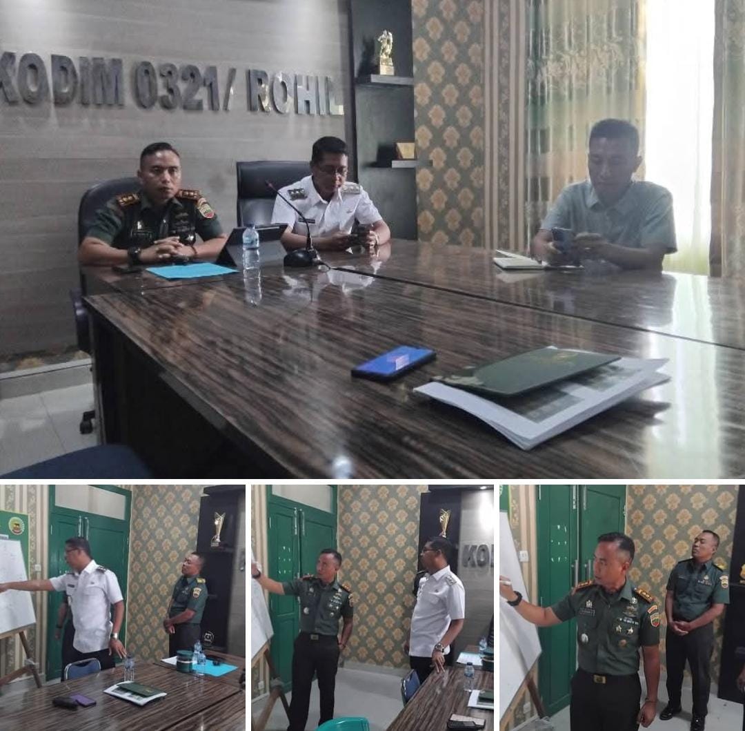 Wakil Bupati Rohil Kunjungi Kodim 0321/Rohil, Bahas Optimalisasi Program Pangan