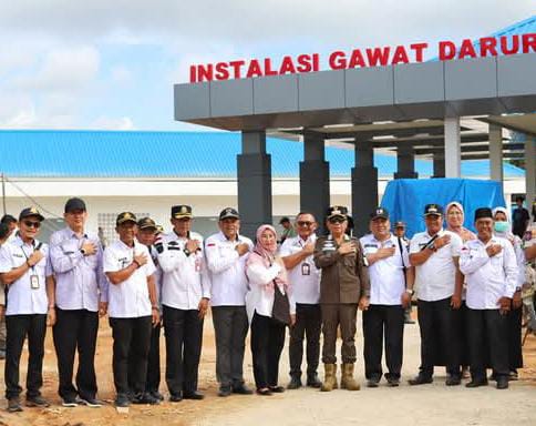 Tinjau Progres RS Pratama Penyagun, Bupati Meranti : Progres Sudah Hampir 100 Persen