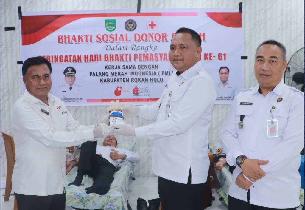 HBP ke-61, Lapas Pasir Pangarayan Gelar Donor Darah Bersama PMI Rohul