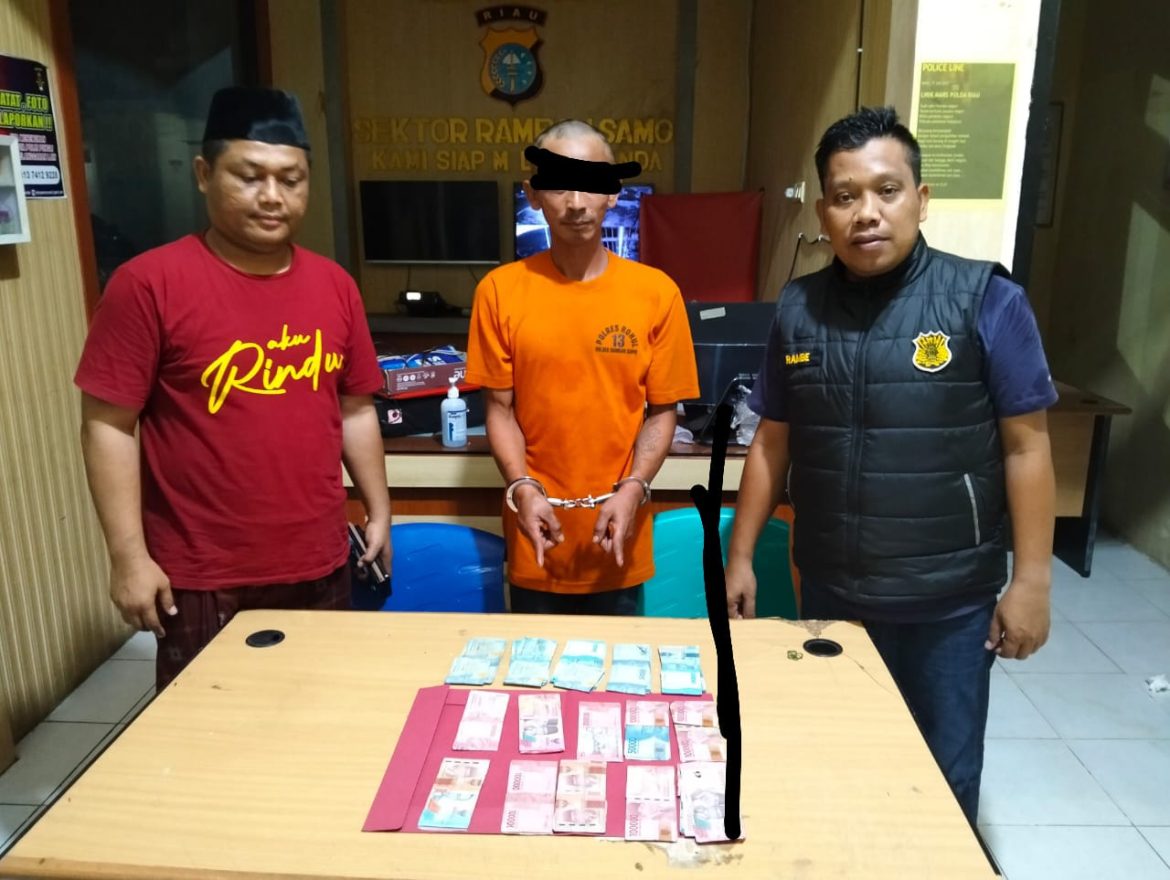 Dalam Waktu Singkat; Polsek Ramba Samo Berhasil Ungkap Kasus Penggelapan Uang, Pelaku Diamankan Di Jambi.