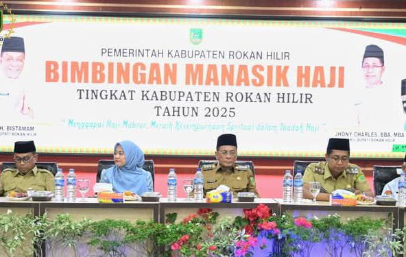 Bupati Rohil Membuka Secara Resmi Bimbingan Manasik Haji Tingkat Kabupaten Rohil Tahun 2025
