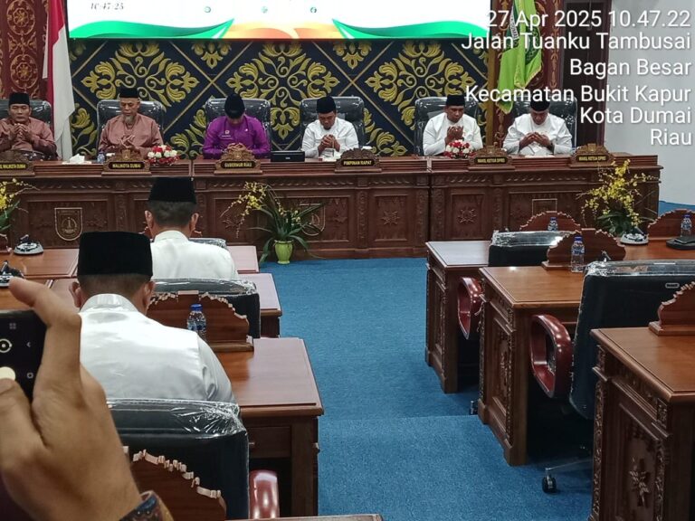 Rapat Paripurna Hari Jadi Dumai Ke 26 Di DPRD. Walikota : Gelorakan Spirit Keberlanjutan Untuk kota idaman.