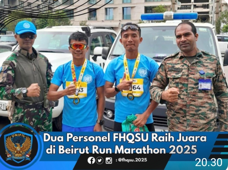 *Dua Personel FHQSU Raih Juara di Beirut Run Marathon 2025*