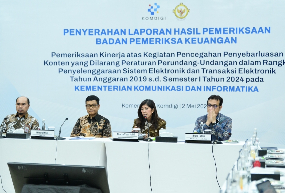 Sebanyak 1,3 Juta Konten Judi Diblokir, Komdigi–BPK Perkuat Tata Kelola Ruang Digital