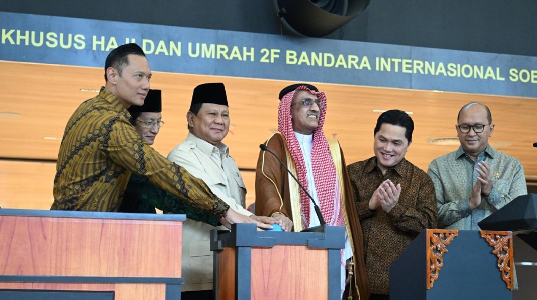 Presiden Prabowo Resmikan Terminal Khusus Haji dan Umrah 2F Bandara Soekarno-Hatta