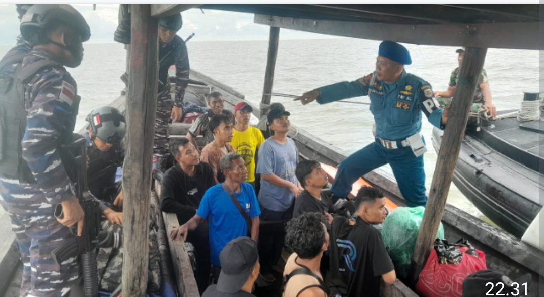 TNI AL Kembali Gagalkan Tindak Pidana di Laut, 42 Orang PMI Non Prosedural Berhasil Diamankan