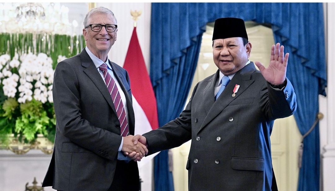 Presiden Prabowo Terima Kunjungan Bill Gates di Istana Merdeka