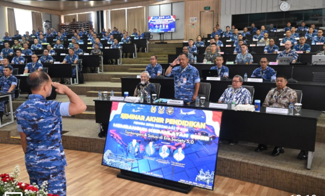 Pasis Seskoau A-62 Gelar Seminar Akhir Pendidikan, Bahas Kedaulatan Siber di Era Society 5.0