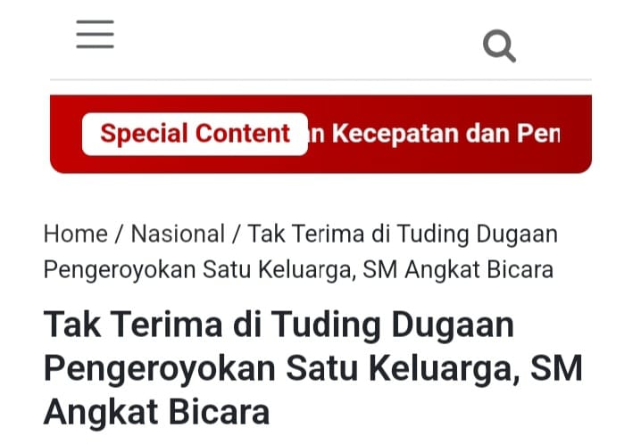 Dugaan Pengeroyokan di Rokan Hilir: Klarifikasi Keluarga SM Dinilai Sepihak*