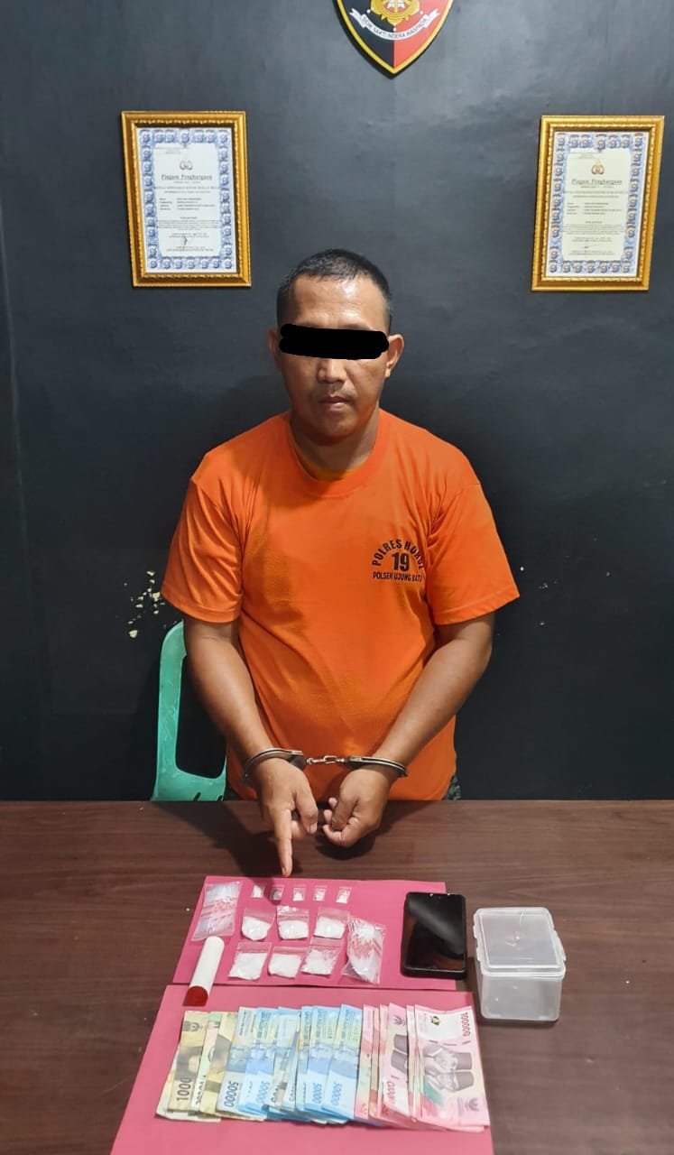 Miliki Sabu 31,25 Gram, Dua Orang Pria ini Diamankan Polsek Ujungbatu