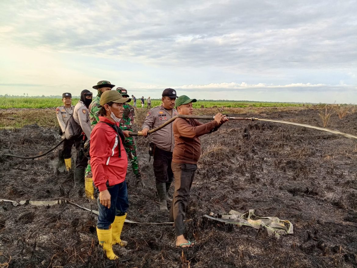 *Gerak Cepat Polsek Kubu Polres Rohil, Amankan Seorang Petani Diduga Membakar Lahan Sepuluh Ha*