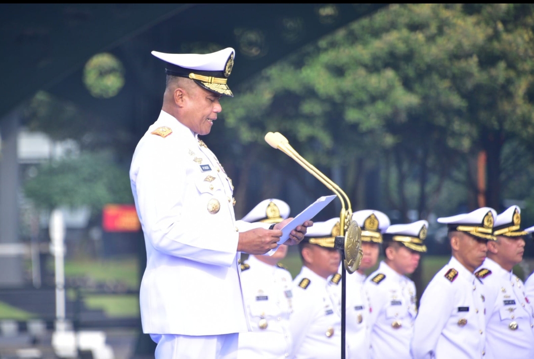 Prajurit Pasmar 1 Ikuti Upacara Peringatan Hari Lahir Pancasila