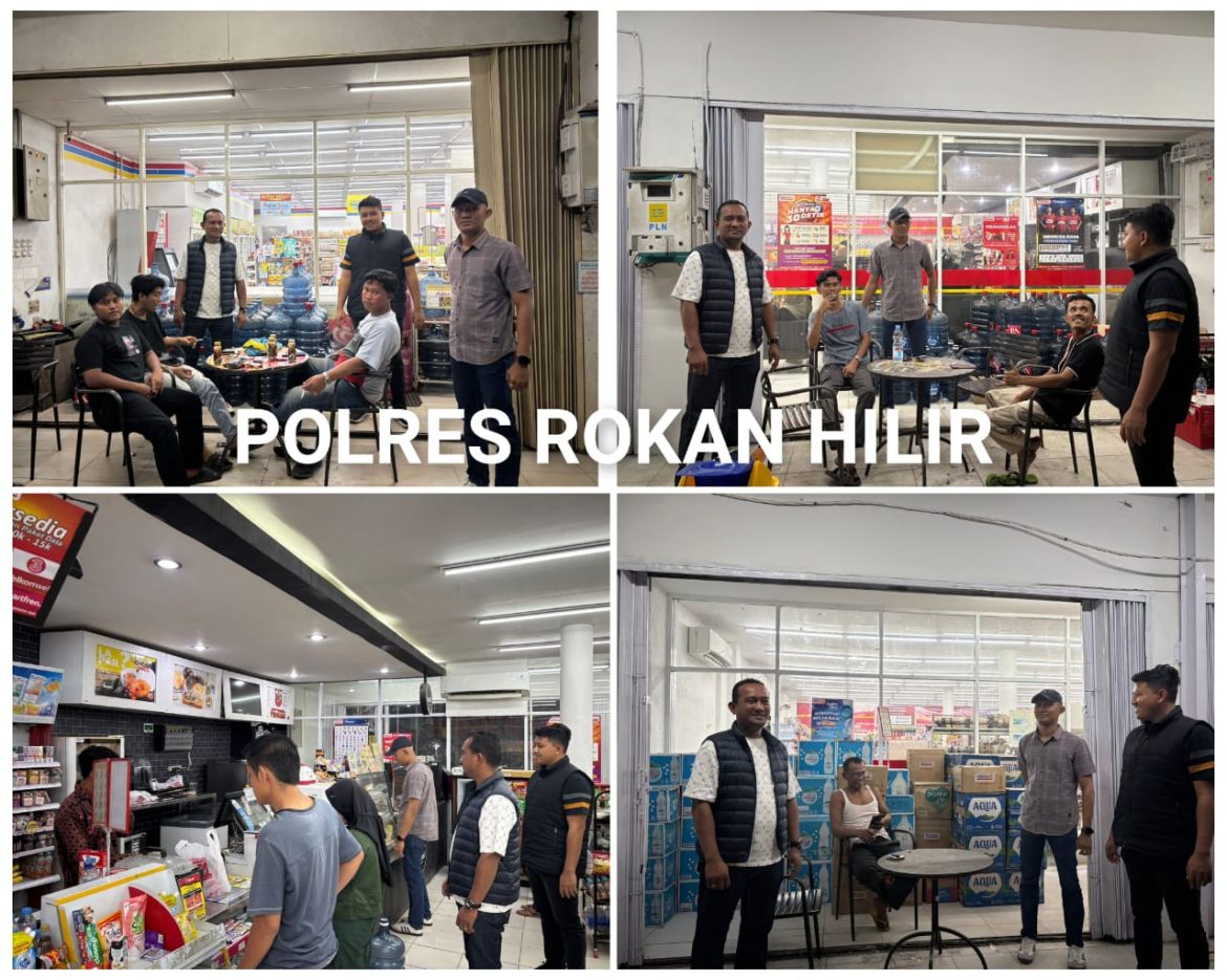 Tim RAGA Polres Rohil bersama Polsek Jajaran Gencarkan Patroli, Kapolres : Tak Ada Ruang Premanisme